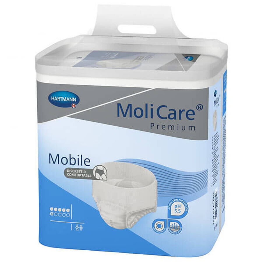 MoliCare Premium Mobile, diapers, size XS, 45-70 cm, 6 drops, 14 pcs