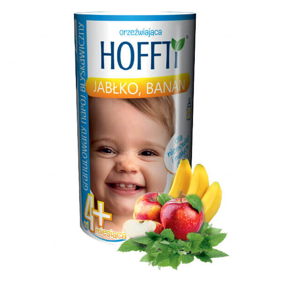 HOFFTI, boisson granulée instantanée, pomme, banane, à partir de 4 mois, 180 g