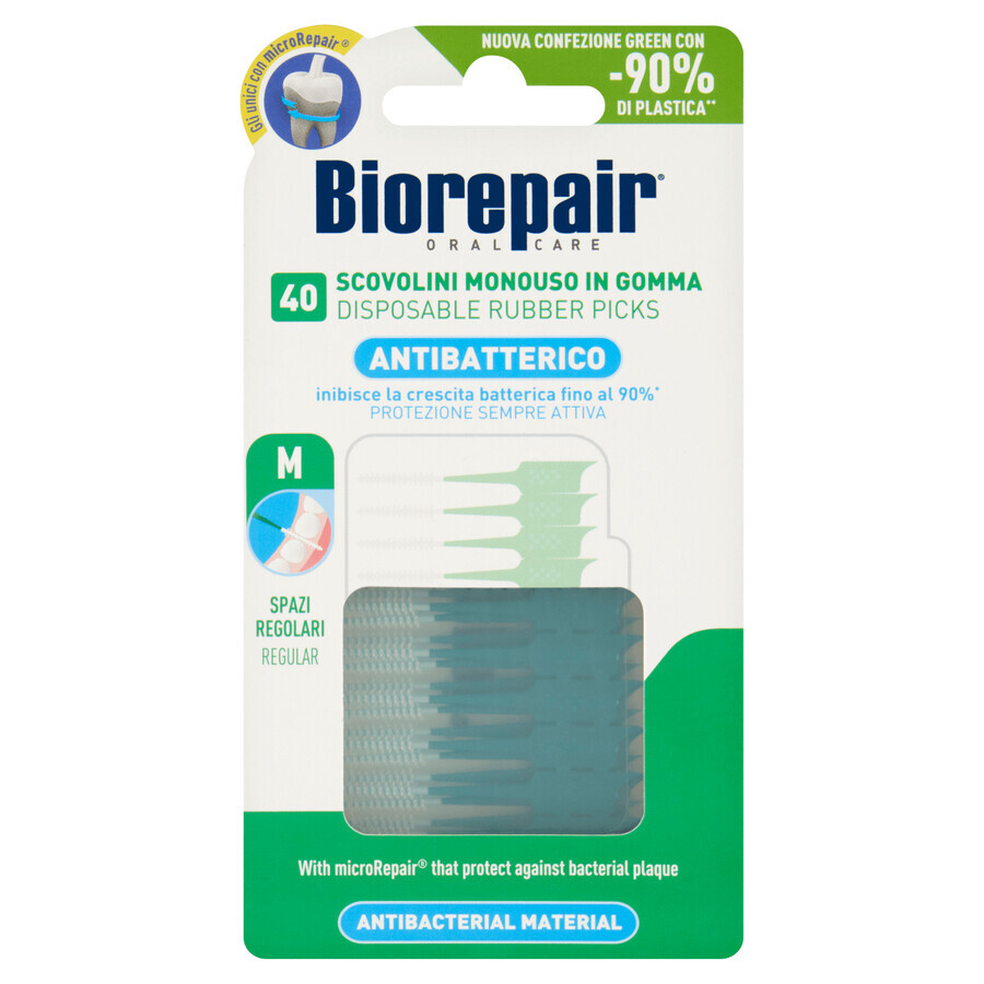 Biorepair, cure-dents interdentaires en caoutchouc, standard, 40 pièces