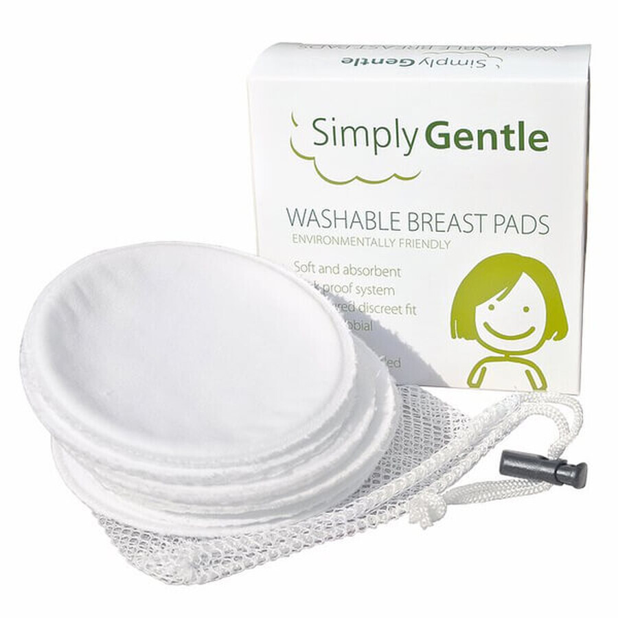 Simply Gentle, tampoane pentru sân, reutilizabile, 6 buc