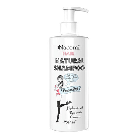 Nacomi shampoo, smoothing and moisturizing, 250 ml