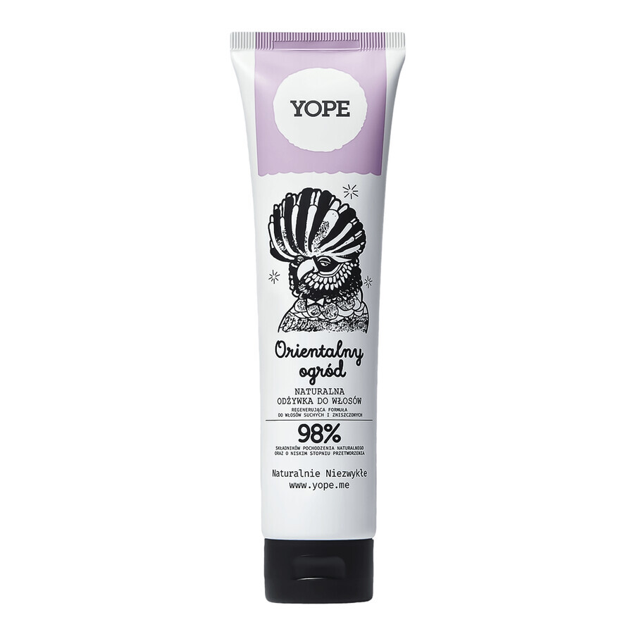 Yope Oriental Garden, après-shampoing naturel pour cheveux secs et abîmés, 170 ml