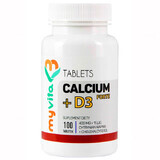 MyVita, Calcium + Vitamin D3 FORTE, Calcium (Calciumcitrat), 100 Tabletten