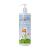 Azeta Bio, organic body and hair wash for children, 2 in 1, from birth, 500 ml