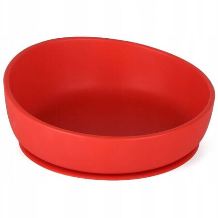 Doidy Bowl, bol à ventouse, silicone, rouge, 1 pc