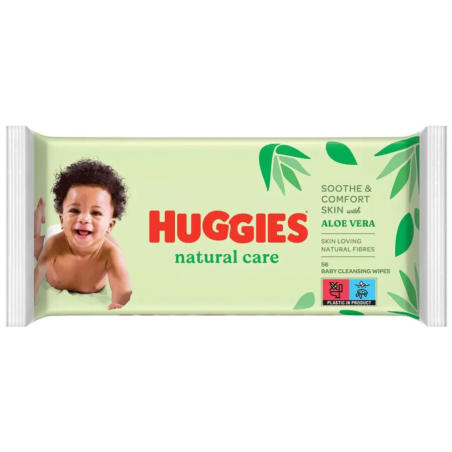 Huggies Natural Care, lingettes humides, 3 x 56 pièces