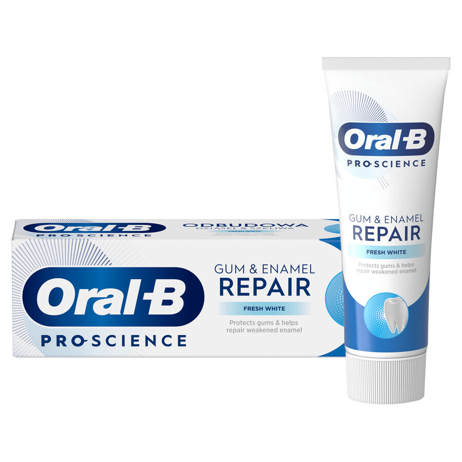 Oral-B Gum &amp; Enamel Repair, dentifrice, Fresh White, 75 ml