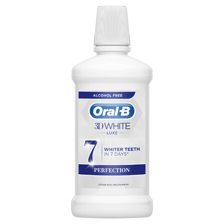 Oral-B 3D White Luxe Perfection, Bain de bouche Perfection, 500 ml