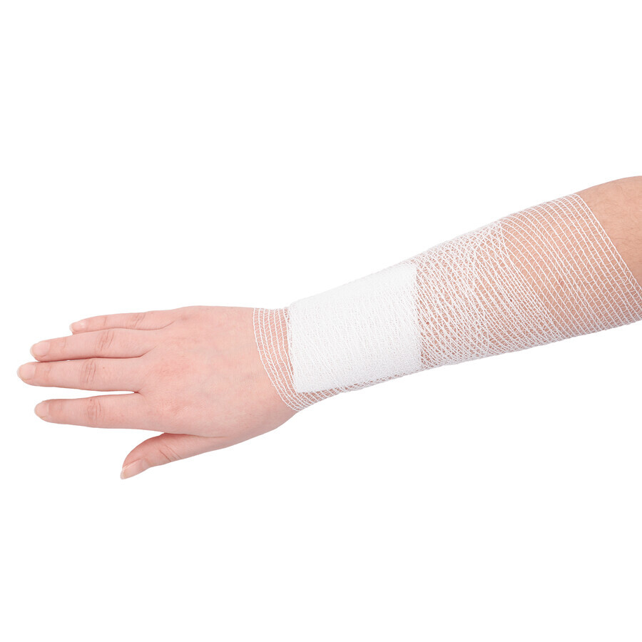 SEMA Protect, bandage de soutien tricoté, non stérile, 15 cm x 4 m, 1 pièce