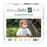 Eco By Naty, Couches jetables bio taille 4 +, 9-20 kg, 42 pcs