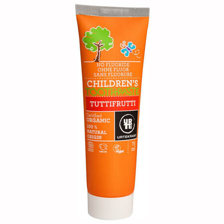 Urtekram, Tuttifrutti, dentifrice pour enfants, sans fluor, 75 ml