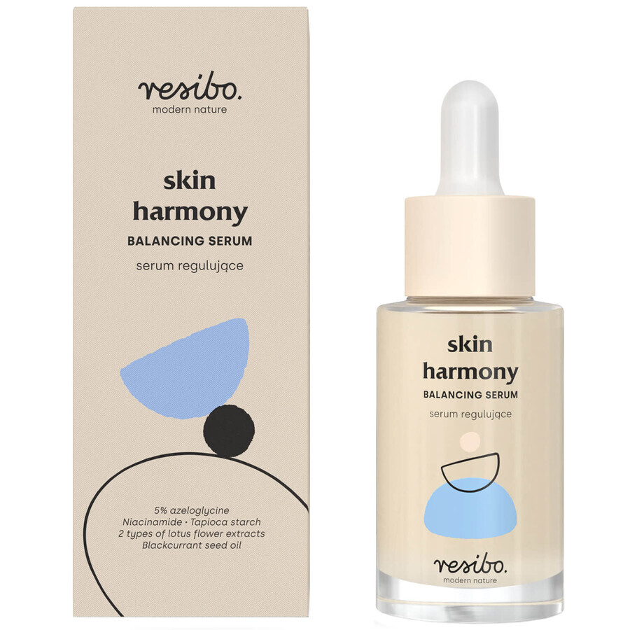 Resibo Skin Harmony, normalisierendes Serum, Talgkontrolle + Unreinheiten, 30 ml