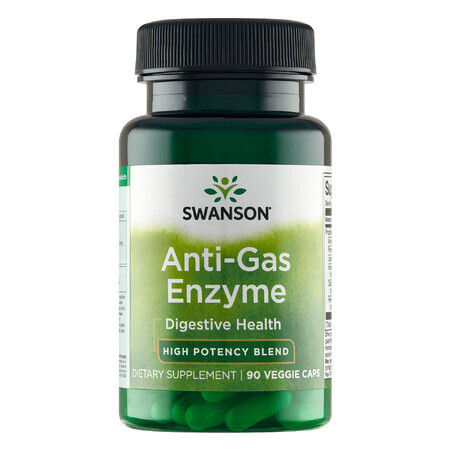 Swanson Anti-Gas-Enzyme, 90 vegetarian capsules