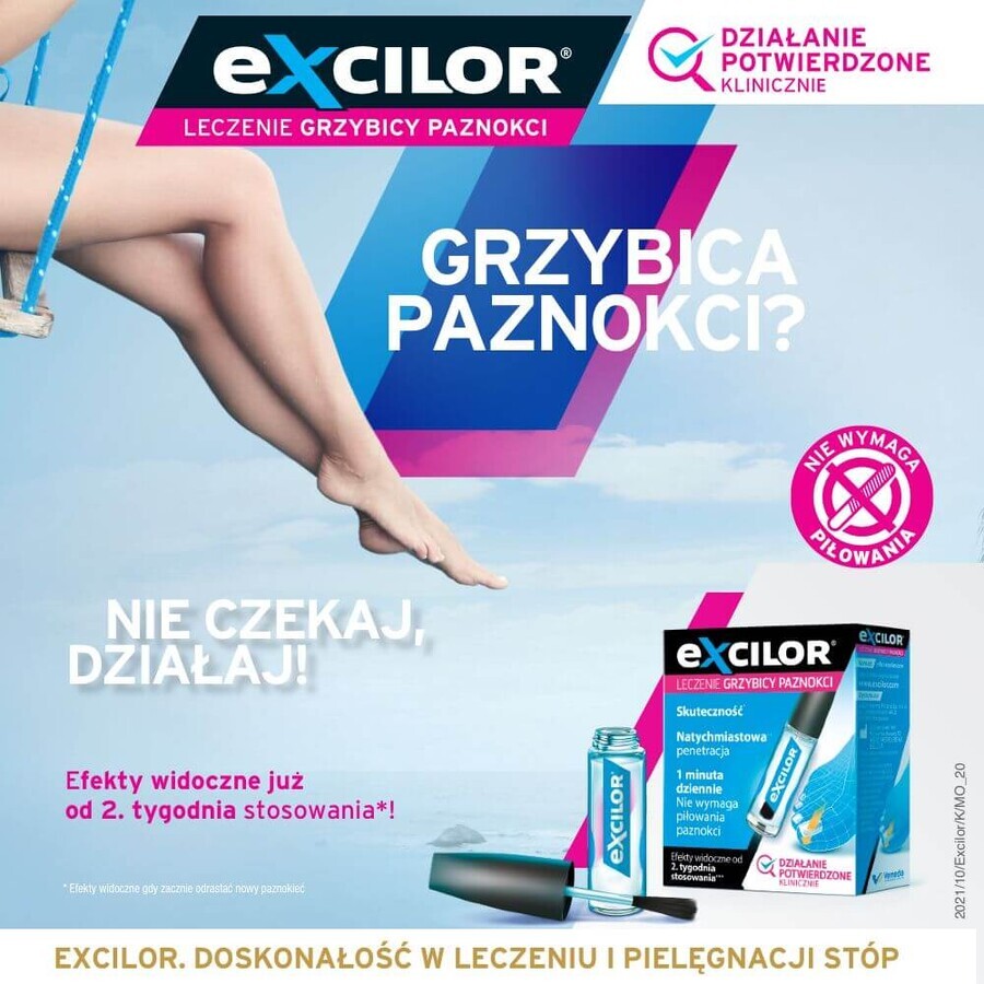 Excilor Tratament pentru ciuperca unghiilor, lichid 3.3 ml