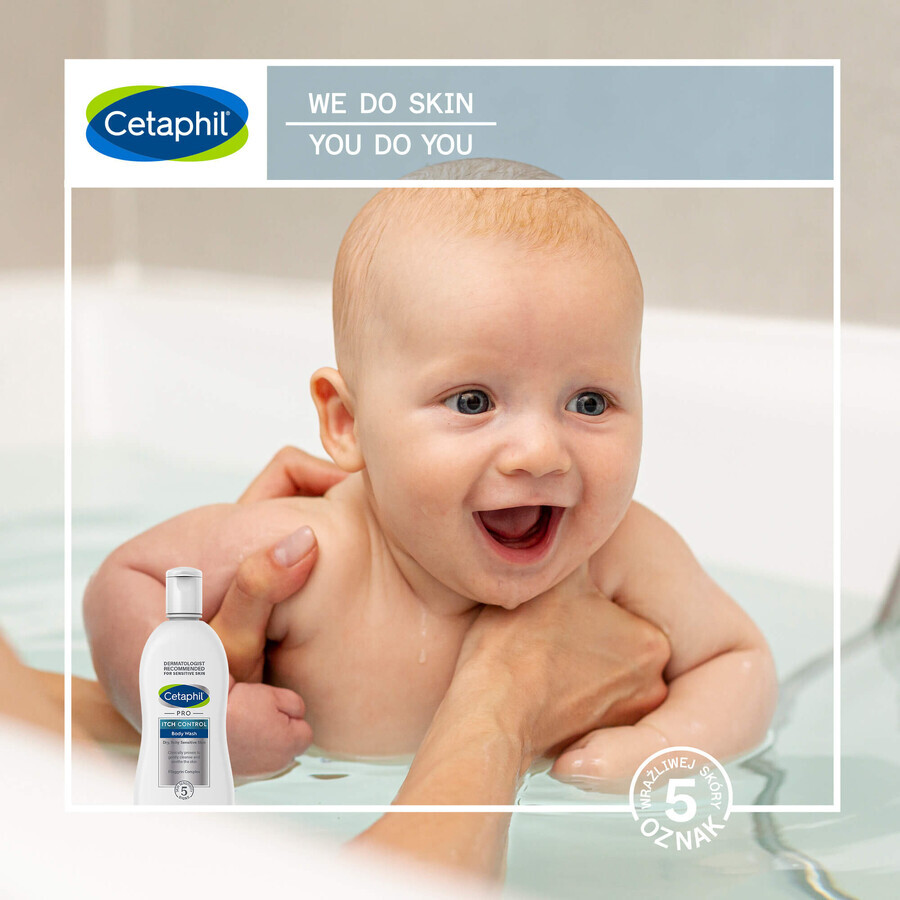 Cetaphil Pro Itch Control, émulsion nettoyante, pour bébés, enfants et adultes, 295 ml