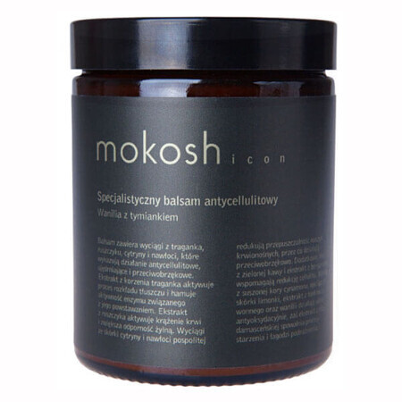 Mokosh Icon, lotion corporelle anticellulite, vanille et thym, 180 ml