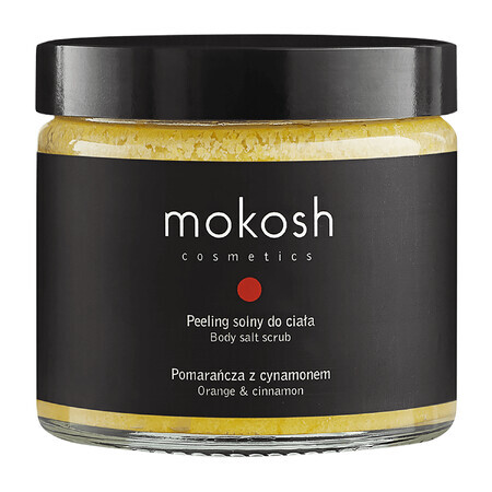 Mokosh, salt, orange and cinnamon body scrub, 300 g