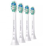 Philips, embouts de remplacement pour brosse à dents sonique Sonicare C2 Optimal Plaque Defence, HX9024/10, blanc, 4 pièces