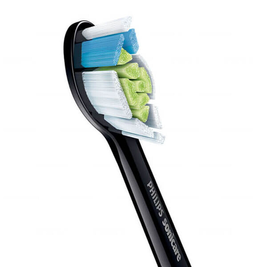 Philips, embouts de remplacement pour brosse à dents sonique Sonicare W2 Optimal White, HX6064/11, noir, 4 pièces