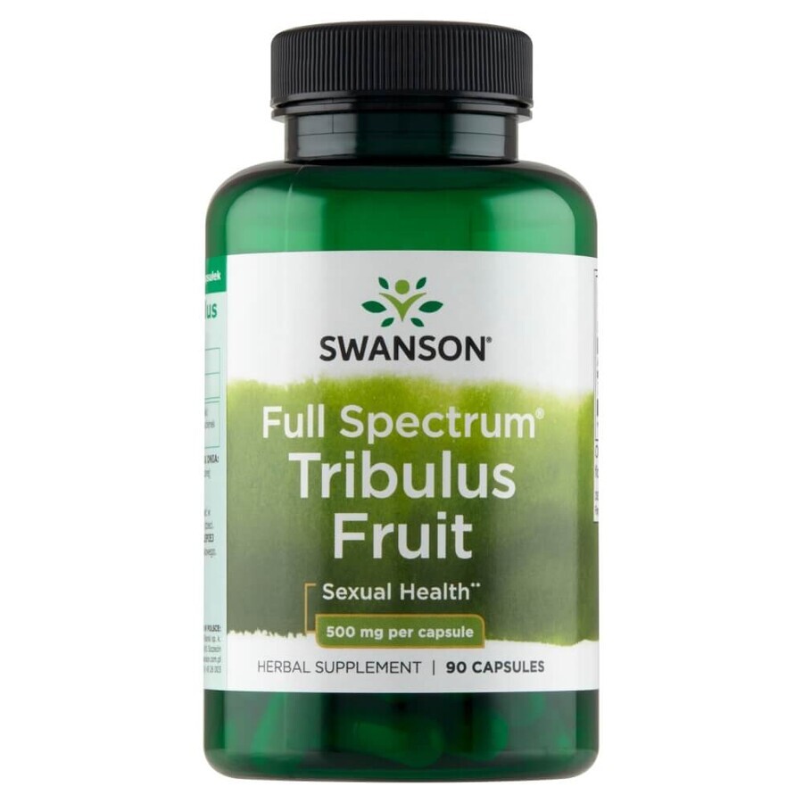 Swanson Full Spectrum Tribulus Fruit, Mace, 90 gélules