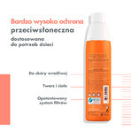 Avène Sun, Spray protecteur visage et corps résistant à l'eau pour enfants, peau sensible, SPF 50+, 200 ml