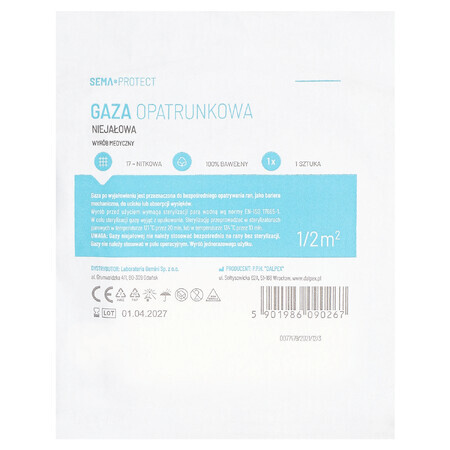 SEMA Protect, non-sterile gauze, thread 17, 1/2 m2, 1 pc