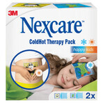 Nexcare ColdHot Happy Kids, poche de gel chaud-froid, 11 cm x 12 cm, 2 pièces