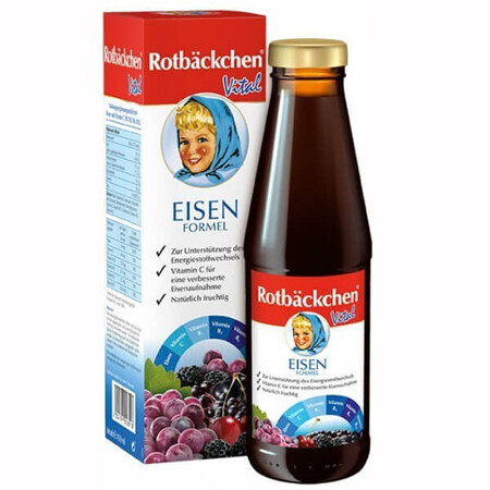 Rabenhorst Ruddy Cheeks, fórmula con hierro, 450 ml