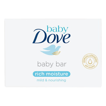 Dove Baby, barre lavante pour bébés, dès les premiers jours de vie, 75 g