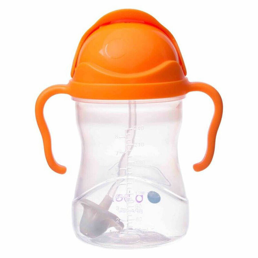 B.Box, bouteille avec paille, orange, à partir de 6 mois, 240 ml