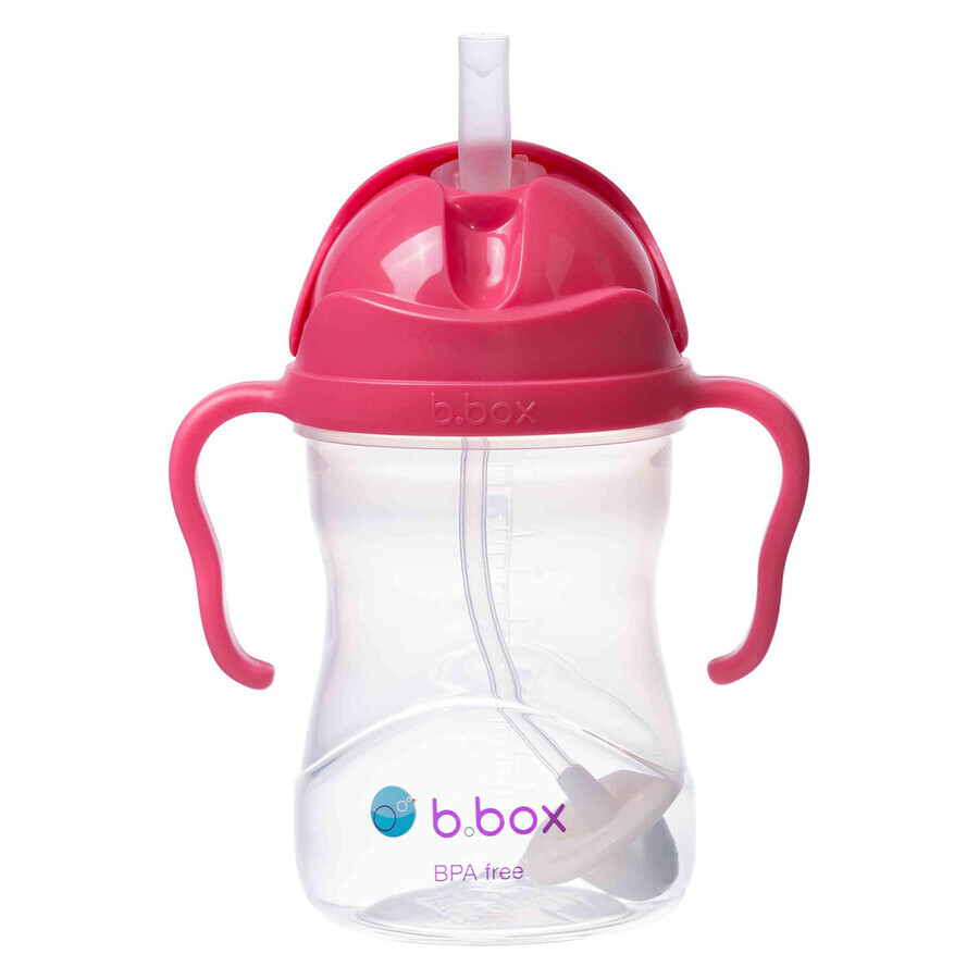 B.Box, bouteille avec paille, framboise, de 6 mois, 240 ml