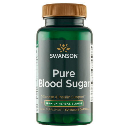 Swanson Pure Blood Sugar, 60 gélules végétales