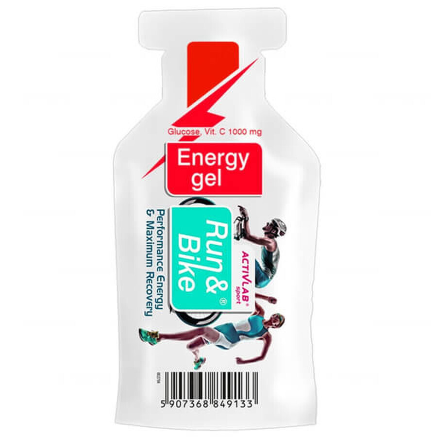 Activlab Run &amp; Bike, Gel énergétique, goût fraise, 40 g