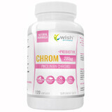 Wish, Chrome, Picolinate de Chrome 200 µg + Prébiotique, 120 Capsules