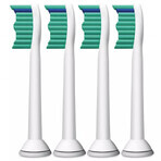 Philips, embouts de remplacement pour brosse à dents sonique Sonicare C1 ProResult, HX6014/07, blanc, 4 pièces