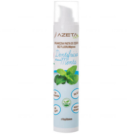 Azeta Bio, dentifrice bio pour enfants et adultes, dès la naissance, sans fluor, menthe, 50 ml