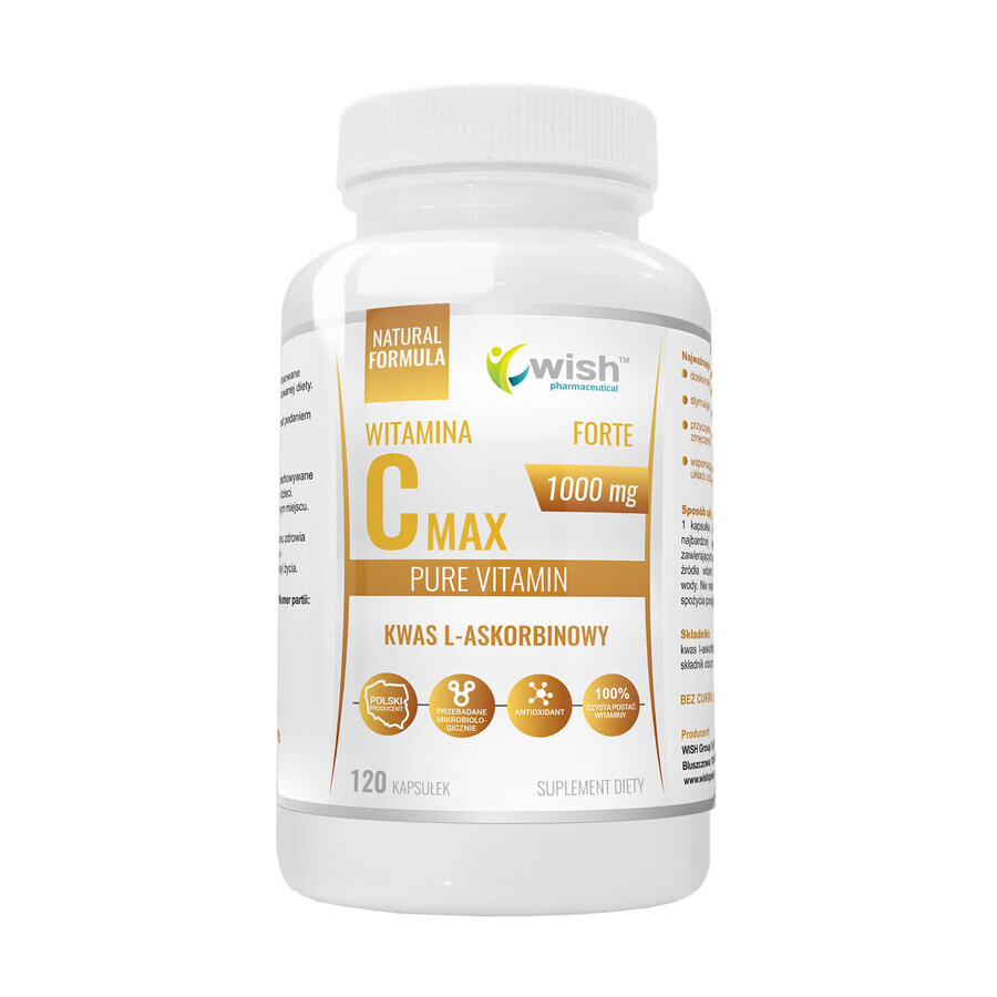 Wish Vitamin C Max Forte 1000 mg, 120 gélules