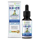 Wish Natural Vitamins K2 + D3 Forte Junior, gouttes, 30 ml