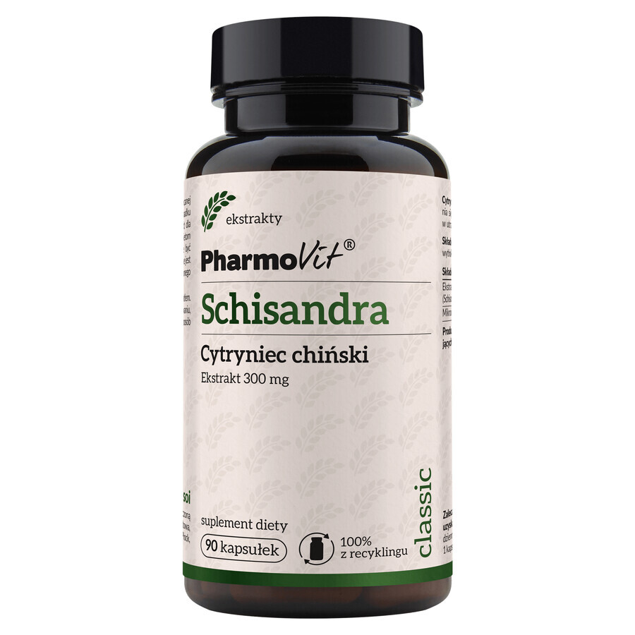 PharmoVit Schisandra, citronnelle chinoise, 90 gélules