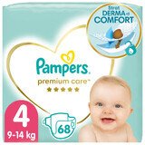 Pampers Premium Care, Windeln, Größe 4, 9-14kg, 68 Stück