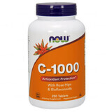 Now Foods C-1000, vitamina C + rosa silvestre + bioflavonoides, 250 comprimidos