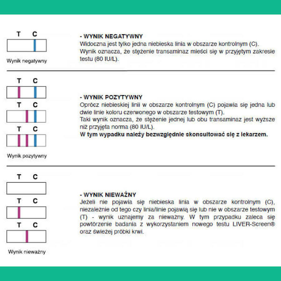 Liver-Screen test, prueba para evaluar el estado fisiológico del hígado, 1 ud.