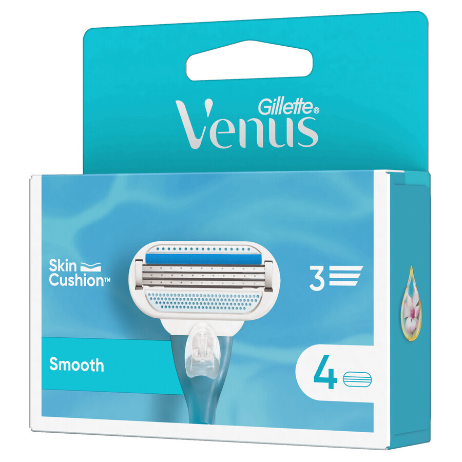 Gillette Venus Smooth, cartouches de remplacement, 4 pièces