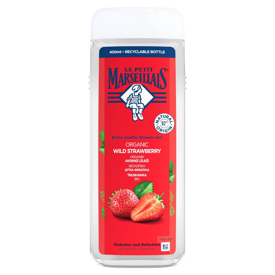 Le Petit Marseillais, shower gel, strawberry, 400 ml