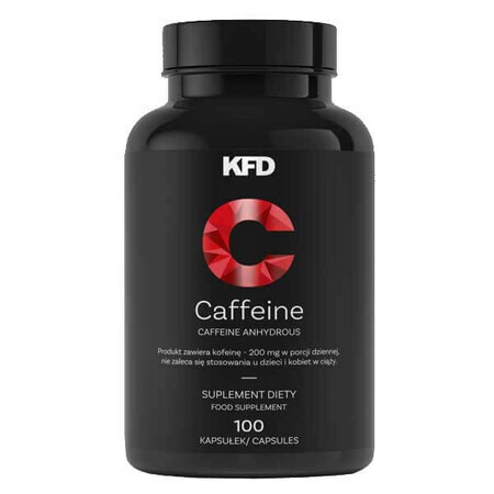 KFD Caféine, caféine 200 mg, 100 gélules