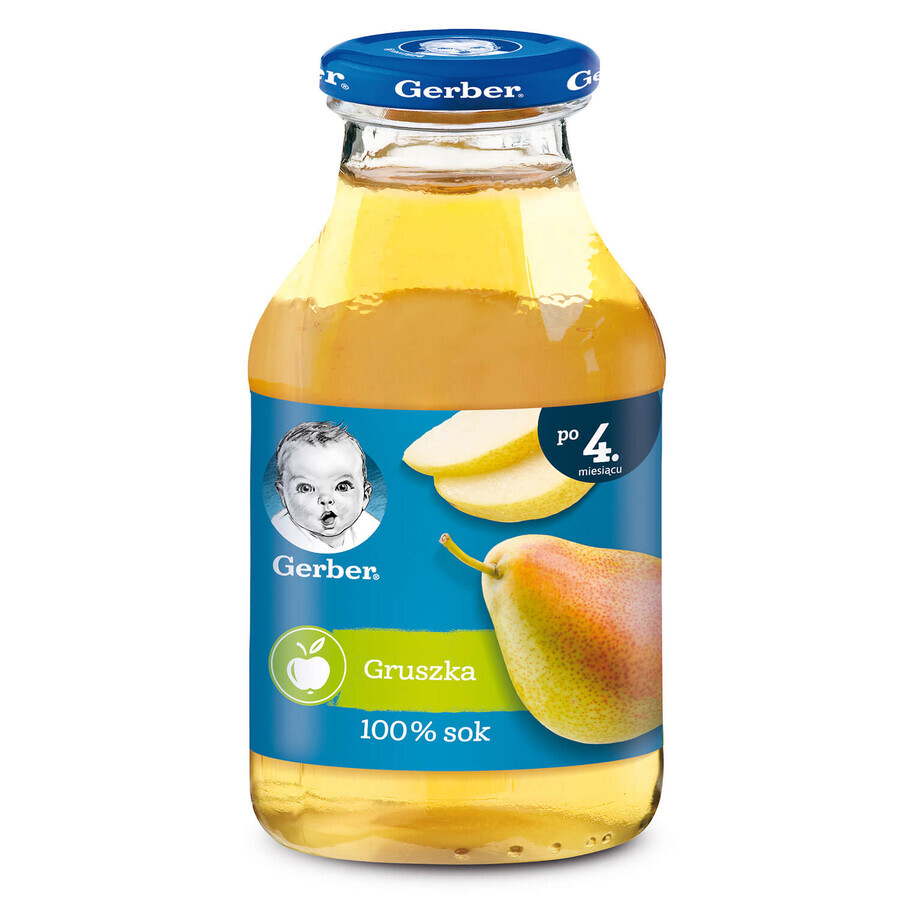 Gerber Juice 100%, poire, après 4 mois, 200 ml