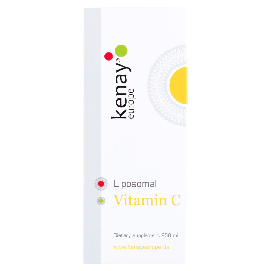 Kenay Liposomale Vitamine C, vitamine C 1000 mg, sinaasappelsmaak, 250 ml