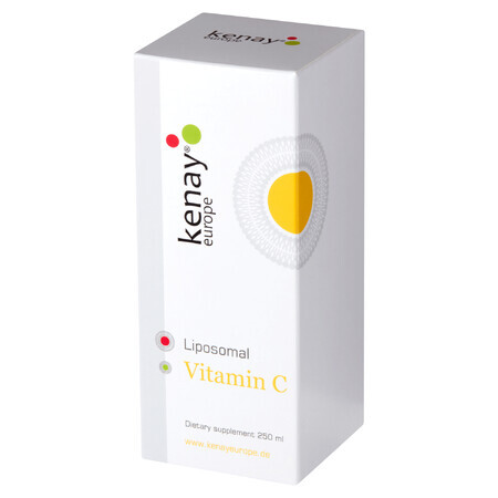 Kenay Liposomale Vitamine C, vitamine C 1000 mg, sinaasappelsmaak, 250 ml