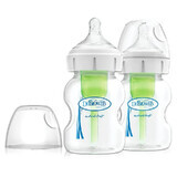 Dr Browns Options+ Anti-Colic Wide Neck Bottle with Teat 2 x 150ml