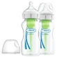 Dr Brown's Options+, biberon anti-colic, cu gât lat, cu tetină, 2 x 270 ml